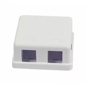 Розетка Synergy21 S216348 2 x RJ-45 белая пластиковая с матовой поверхностью