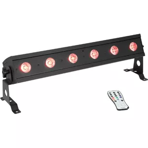 Светодиодный бар EUROLITE AKKU Bar-6 Entry QCL RGBW, 6x4W светодиодов, переносной аккумуляторный прибор