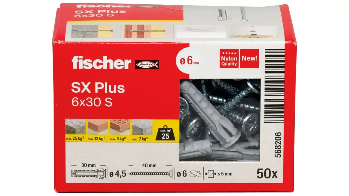 Screw & wall plug kit Fischer 568206 Photo 4