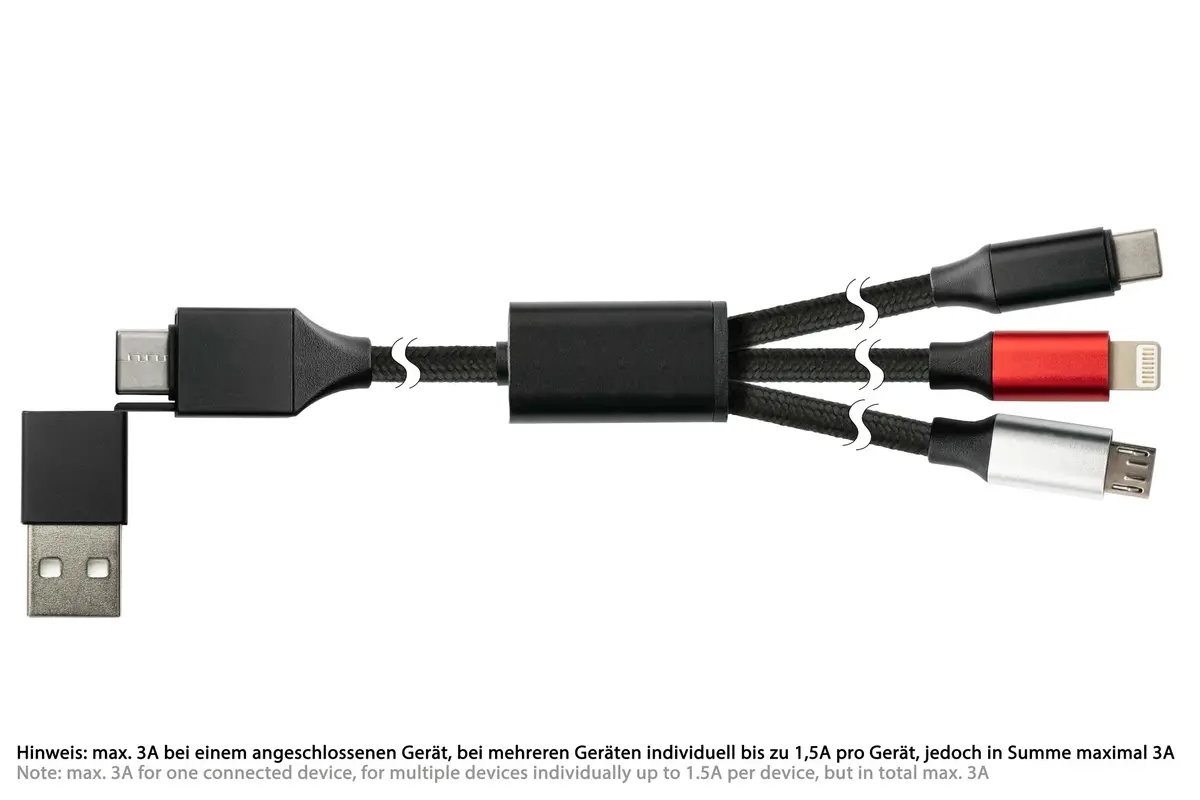 Python PY-USB001S Multi-Connector USB Cable 1.2 m Photo 3