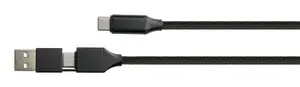 USB kabelis PYTHON PY-USB002S 1 m USB A/USB C uz USB C 0,48 Gbit/s 60 W melns