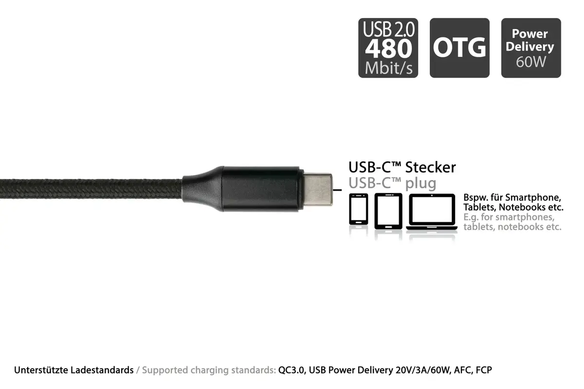USB kabelis PYTHON PY-USB002S 1 m Photo 5