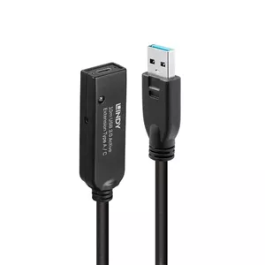 USB 3.0 активное удлинение Type A to C Lindy 10m