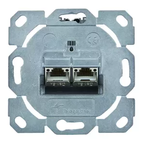Розетка RJ-45 Telegärtner J00020A0529 Металлическая 2 модуля Категория 6a