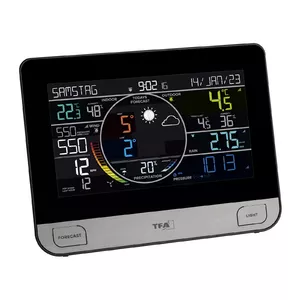 TFA-Dostmann View Pro Black DC/Baterija Wi-Fi Anemometrs Higrometrs Termometrs Barometrs