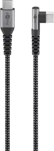 USB Cable Goobay 64659 USB 2.0 1m USB C Black Grey