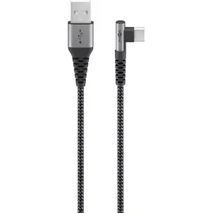 Goobay USB Cable 64657 2m USB C USB A Black Grey