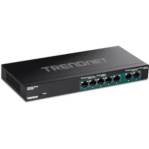Trendnet TPE-TG327 Unmanaged Gigabit Ethernet Network Switch with 5 Ports and Power over Ethernet PoE support in Black