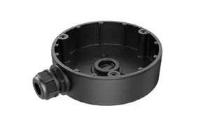 Крепёжная коробка Hikvision DS-1280ZJ-DM8 — для внутренней установки, чёрная, Ø12.7 см, макс. нагрузка 2 кг