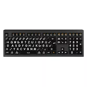 Logickeyboard LKB-LPWB-A2M-DE tastatūra Universāla USB QWERTZ vācu melna