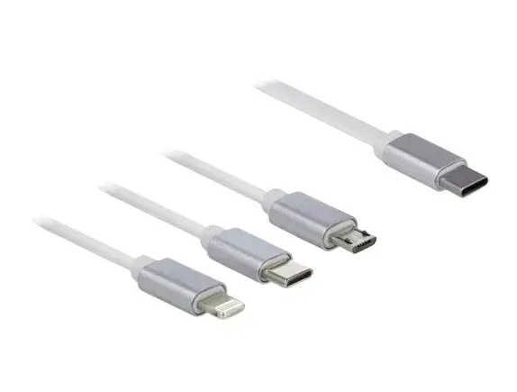 DeLOCK USB Type-C 3 in 1 Retractable Charging Cable Photo 3
