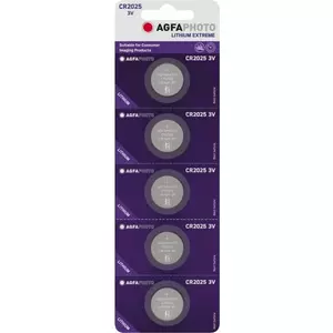 Single-use battery AgfaPhoto 150-803197 CR2025 Lithium 2.5mm 20mm