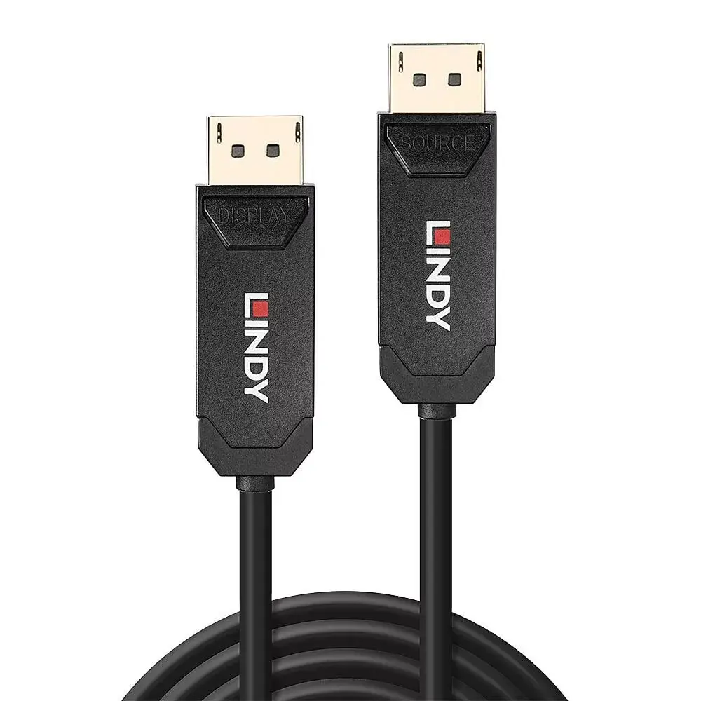Lindy 10m Fibre Optic Hybrid DP 2.0 UHBR10 Cable Photo 2