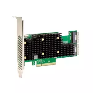 Внутренний PCIe 4.0 eHBA адаптер Broadcom 9620-16i — 2 mini‑SAS порта, SAS/SATA выход, поддержка NVMe, 22,5 Гбит/с, full‑height/low‑profile