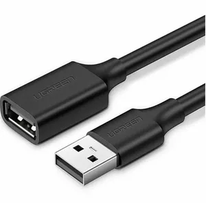 USB-A uz USB-A kabelis UGREEN UGR399BLK 5 m, melns, datu un strāvas savienojums