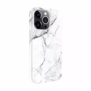 Силиконовый чехол Evelatus для iPhone 14 Pro Max, индивидуальный белый мраморный принт