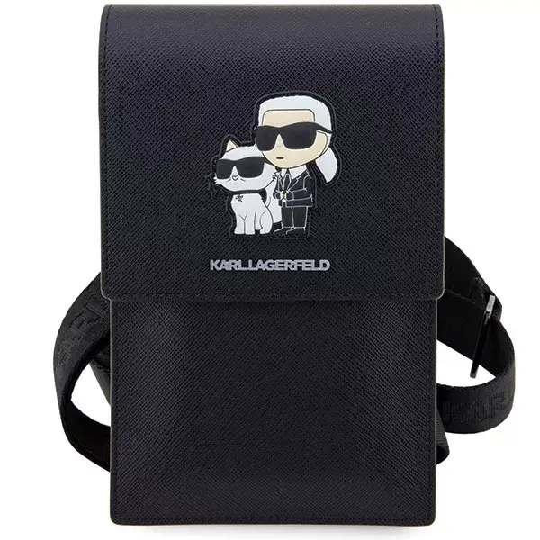 Karl Lagerfeld soma KLWBSAKCPMK — melna Saffiano Photo 4