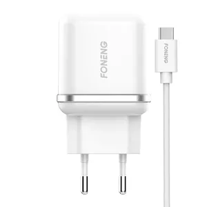 Сетевое зарядное устройство FONENG EU20 с двумя портами USB и кабелем USB-C