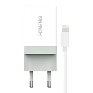 FONENG K210 Wall Charger 10.5W with USB to Lightning Cable