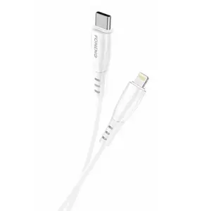 Кабель USB-A на Lightning FONENG X75, 3А, 1м, белый