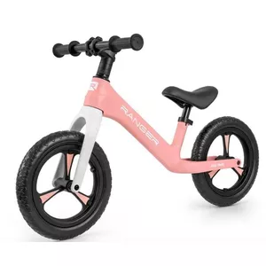 Balance Bike milly mally Ranger Pink for toddlers — lightweight, no-pedal run bike