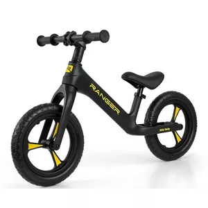 Bezpedāļu velosipēds milly mally Ranger Black — bērniem, bez pedāļiem, viegla rāmis