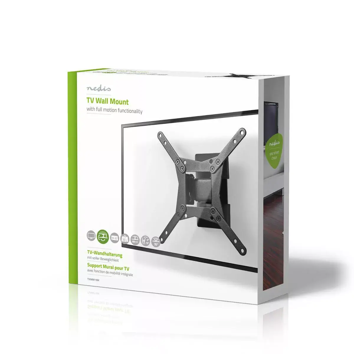 Nedis TVWM11BK TV mount/stand for 10"–32" TVs Photo 8
