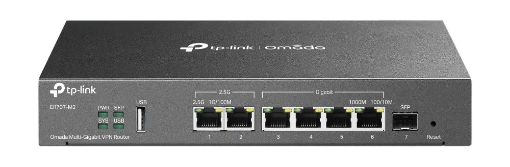 TP-Link ER707-M2 Multi-Gigabit VPN maršrutētājs ar
