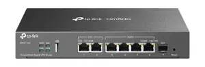 Многогигабитный VPN-маршрутизатор TP-Link ER707-M2 с интерфейсом 2.5 Gbps Ethernet, 6 портами LAN, SFP WAN, 1000 МБ памяти DDR4 и шифрованием безопасности