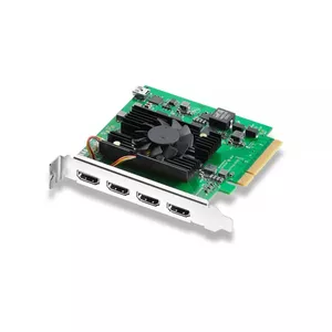 Устройство захвата видео Blackmagic Design BM-BDLKDVQDHDMI4K PCIe Черный Зеленый