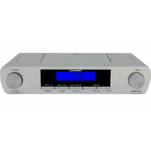 Kitchen radio BLAUPUNKT KR14BT with Bluetooth, FM, LED display, 2x0.8W, mains/battery, grey