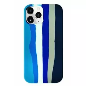 Силиконовый чехол Evelatus для Apple iPhone 14 Pro, мультиколор синий