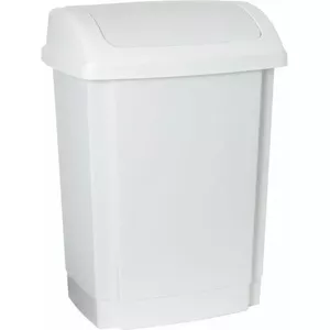 Мусорное ведро Plast Team TEA000357 25 л с откидной крышкой, белое