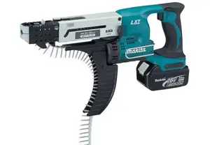 Cordless Nail Gun Makita DFR550RFE — brushless, 18V, magazine-fed