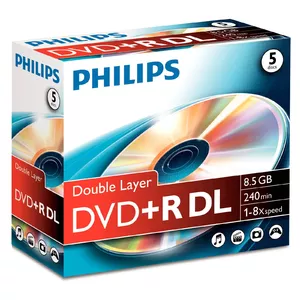 Philips DR8S8J05C/00 kompaktdisks DVD 8,5 GB DVD+R DL