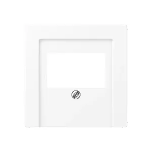 Wall plate / switch cover JUNG A569BFPLTWWM — plastic, screwless, 1 pc