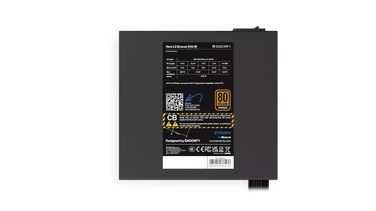 Блок питания ENDORFY Vero L5 500 W Photo 6