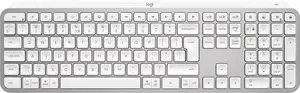 Logitech MX Keys S Keyboard Universal RF Wireless Bluetooth QWERTY US International Aluminium White