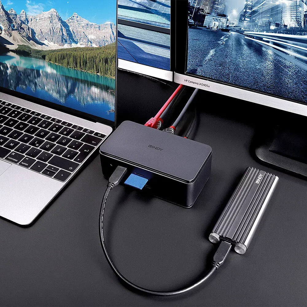 Док-станция Lindy DST-Pro USB4 USB-C Photo 5