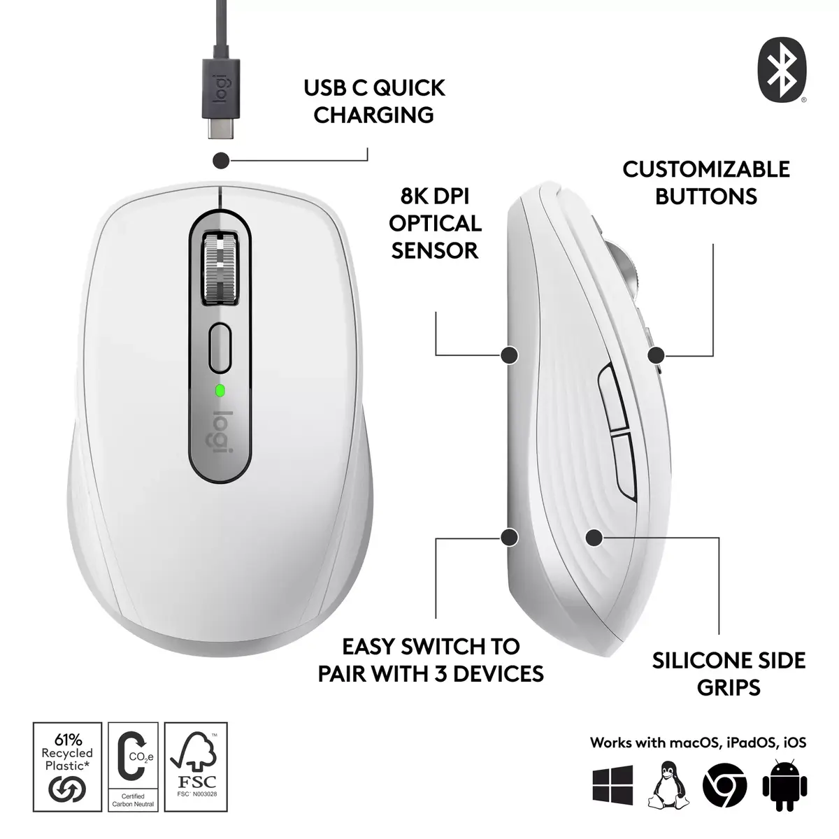Pele Logitech MX Anywhere 3S Photo 9