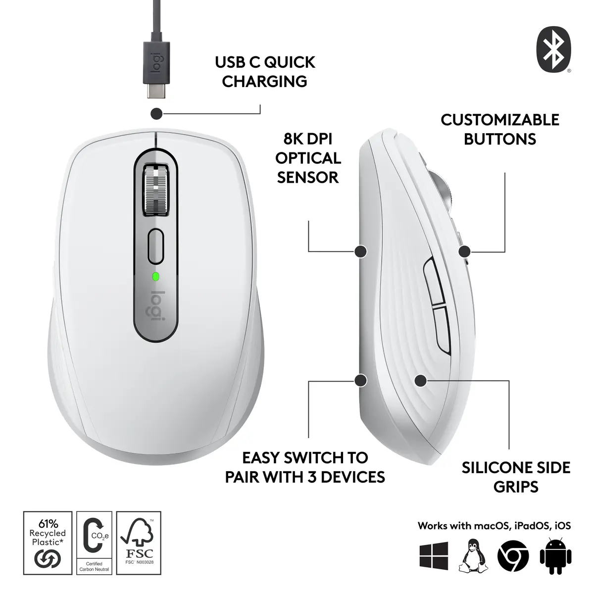 Logitech MX Anywhere 3S Wireless Mouse Photo 3