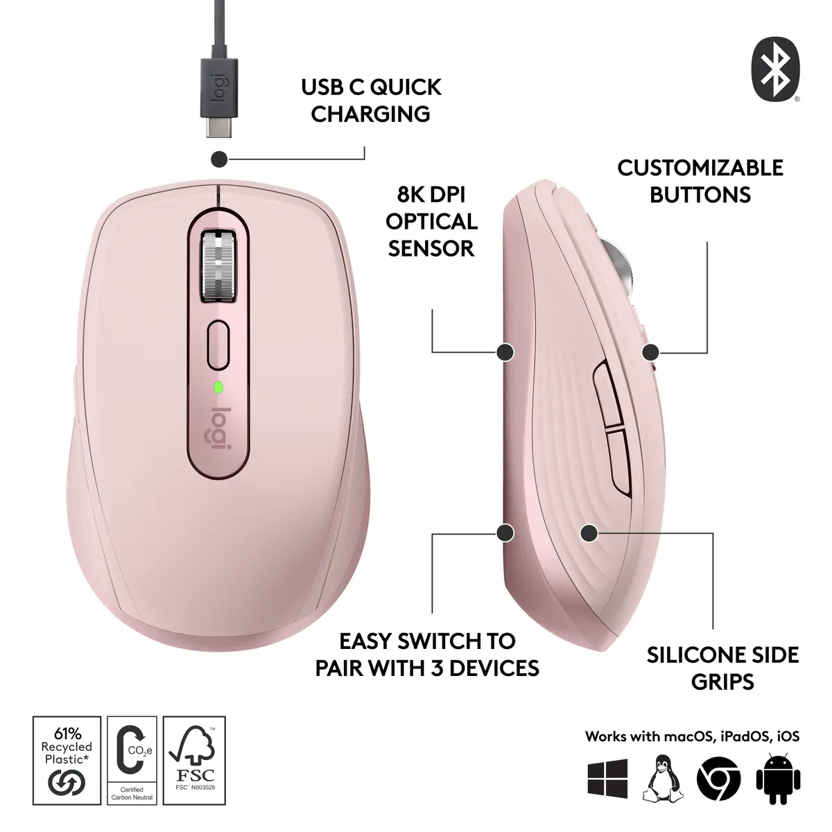 Logitech MX Anywhere 3S Wireless Laser Mouse Photo 7