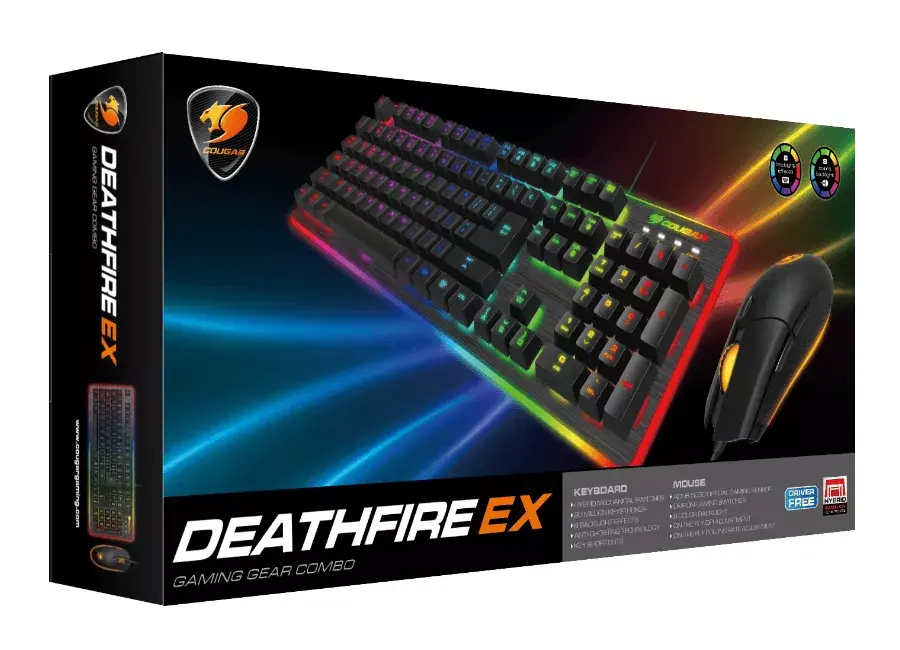 Cougar DEATHFIRE EX — комплект клавиатура и мышь Photo 14