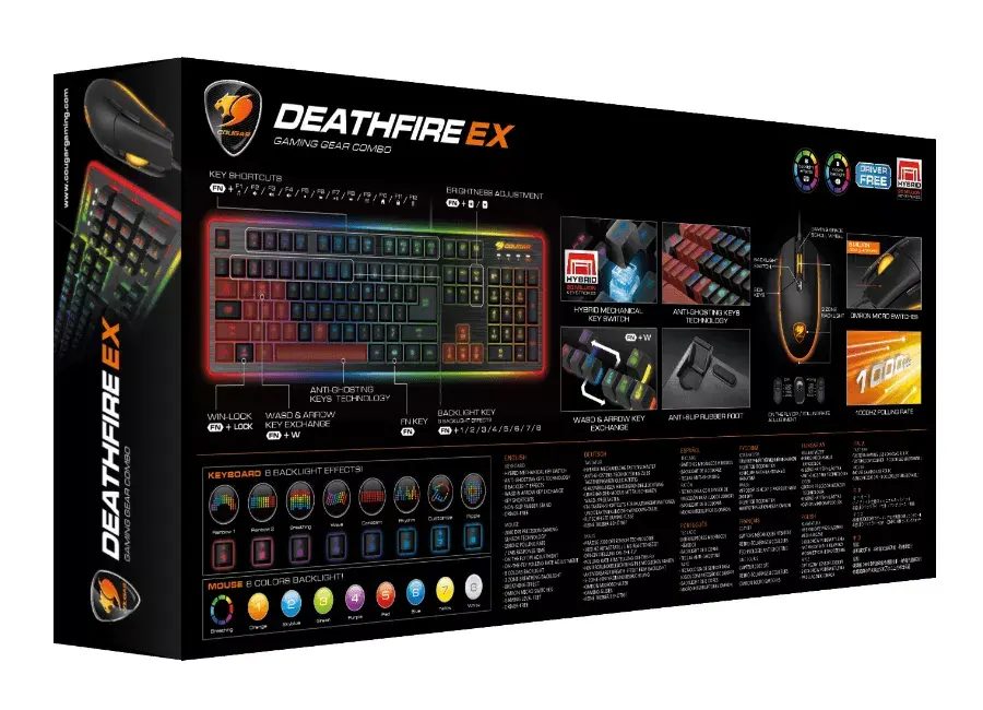 Cougar DEATHFIRE EX — комплект клавиатура и мышь Photo 15
