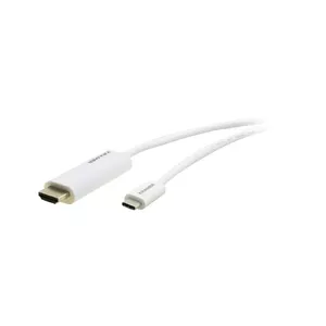 Video cable adapter Kramer Electronics C-USBC/HM10 3m USB Type-C HDMI White