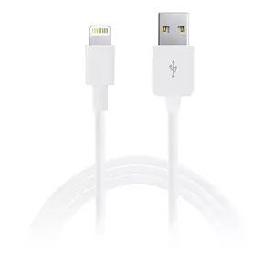 USB 2.0 data cable PURO Lightning to USB A 1 m, white