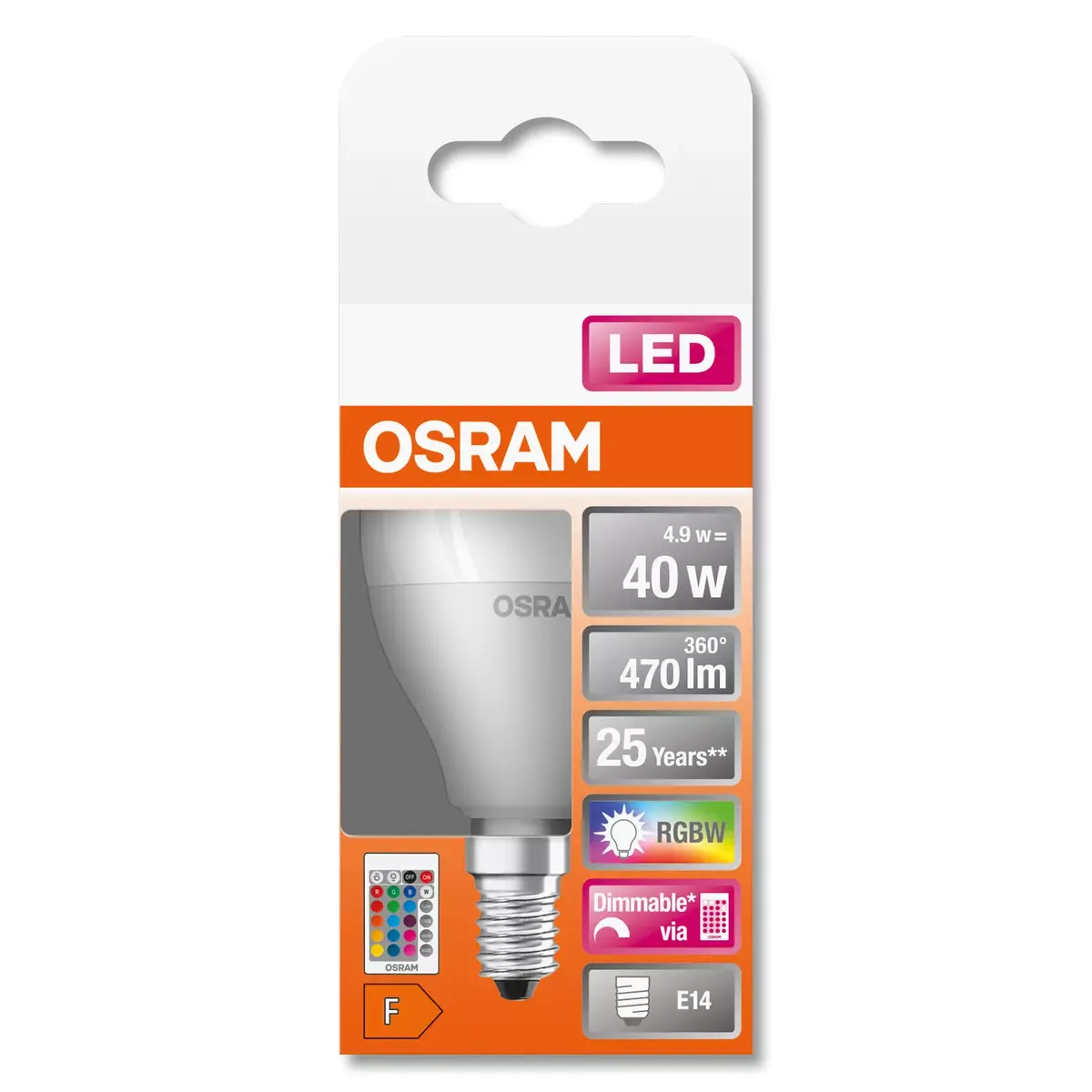 LED spuldze Ledvance STAR+ Multi 4.9W E14 2700K Photo 5