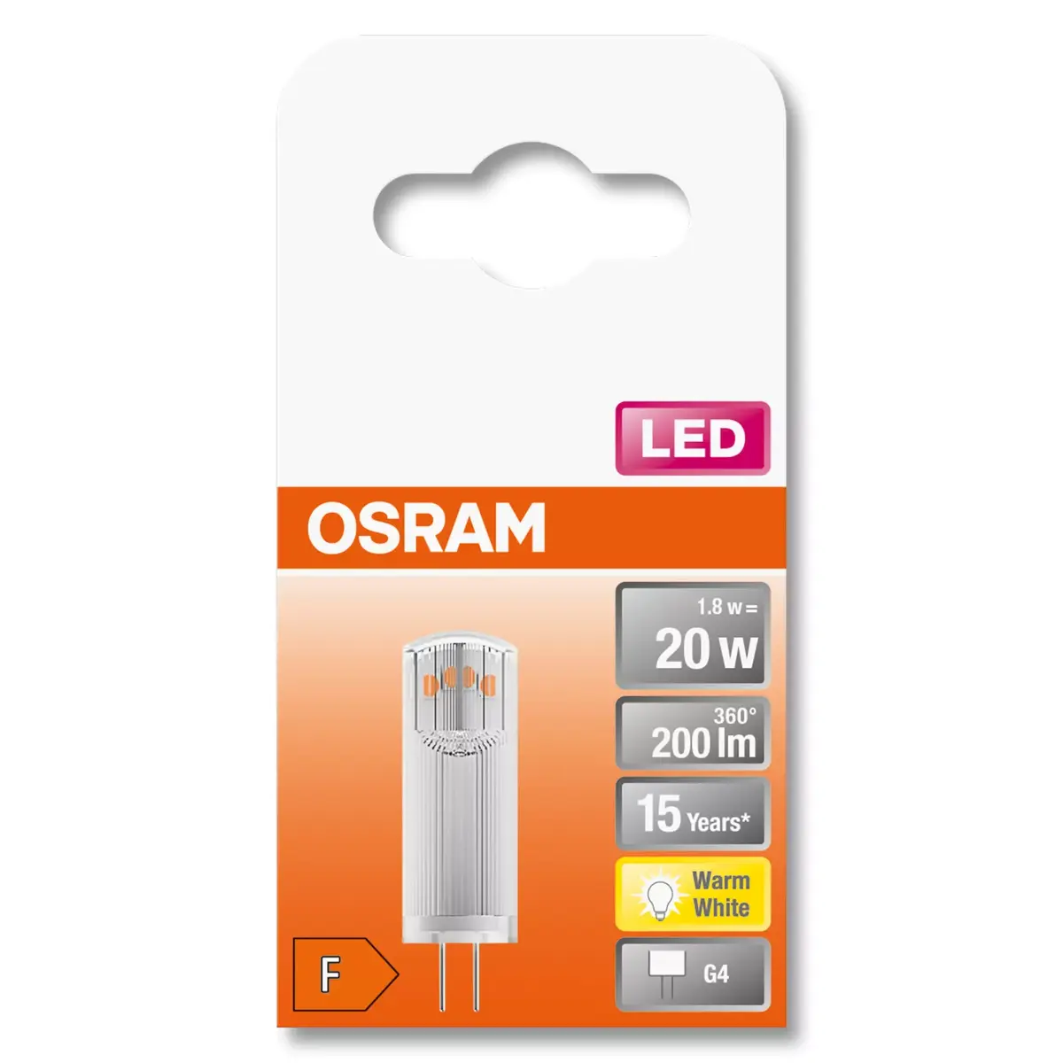Лампа LED Ledvance STAR 1.8 W G4 2700 K Photo 6
