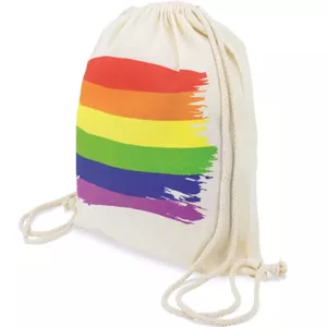Backpack PRIDE D-235566 Cotton with LGBT Flag print