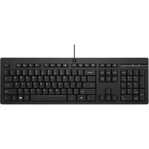 Wired full-size keyboard HP 125 — USB, membrane switches, black